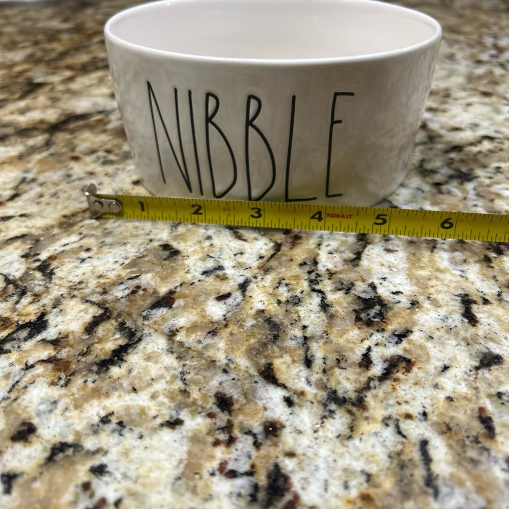 Rae Dunn Cream Dog Bowl - NIBBLE